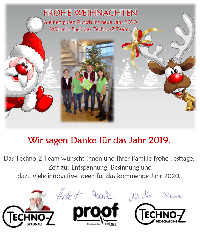 Weihnachtsgrüße vom Techno Z 2019